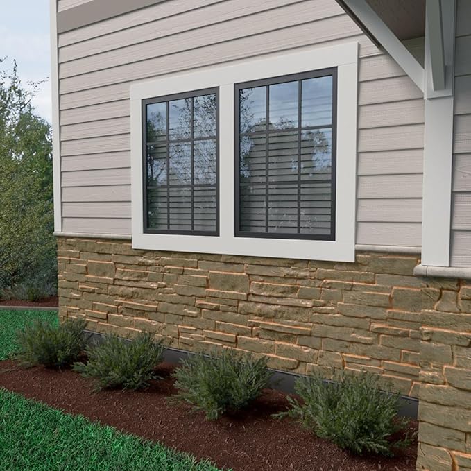 EverStone Acadia Ledge Faux Stone Panel, Iron Mill Color - Image 12