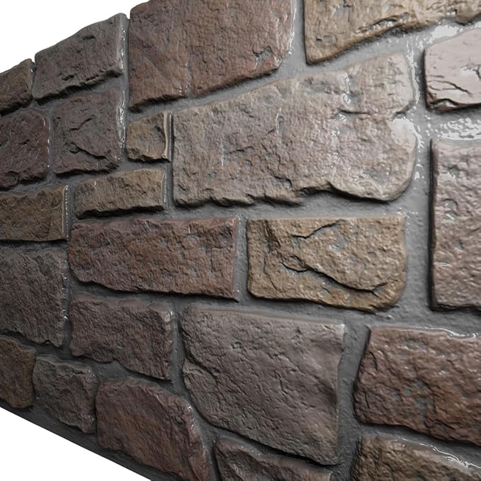 EverStone Cobblestone Faux Stone Panel, Grand Canyon Color - Image 7