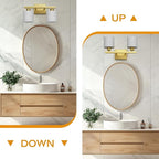 PARTPHONER Bathroom Light Fixtures, Bathroom Lighting Fixtures Over Mirror - Image 7
