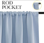 NICETOWN Living Room Curtains, Vintage Blue, 1 Pair, 70 x 84-inch, Home - Image 2