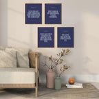 Locomiss Navy Blue Christian Wall Art Decor Posters, Minimalist Jesus Scripture - Image 5