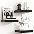 Square Floating Shelves for Wall 12"W x 12"D x 1.4"H, Small Engineered Wood by Venusmiles