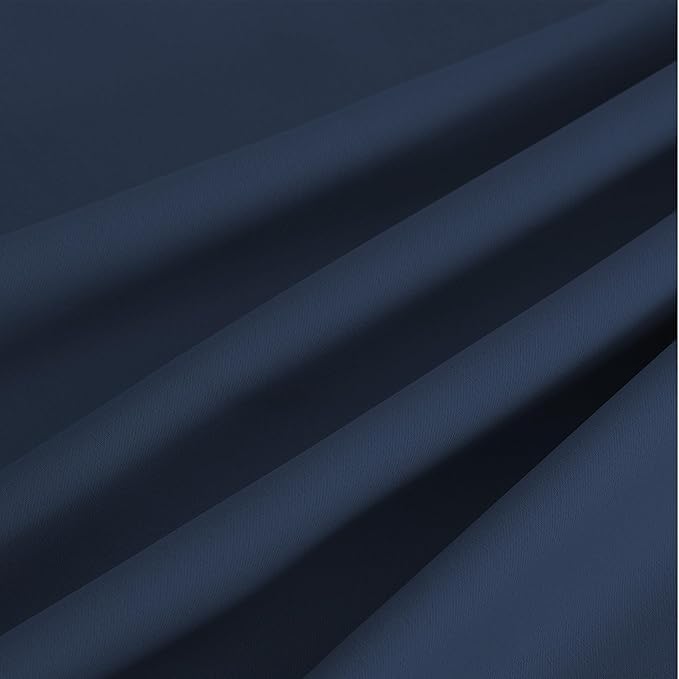 NICETOWN Room Darkening Draperies Curtains Panels, 2 Panels Navy Blue W52 x L90 - Image 8