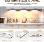 6 Pack Under Cabinet Lights Wireless, 40 LED Motion Sensor Light Indoor - Image 6