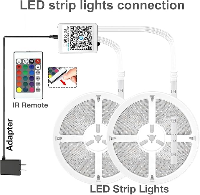 DAYBETTER LED Strip Lights 130 ft, LED Lights Smart App Control Lighting - Image 7