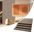 AKUMAX 4 Pack Acoustic Panels, Wood Slat by AKUMAXWOODWALLPANELS