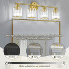 Crystal Bathroom Light Fixtures, Bathroom Lighting Fixtures Over Mirror - Image 8
