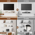 Heimlove Floating Shelves for Wall 48 Inches Long, 9.3" Deep White Floating - Image 4