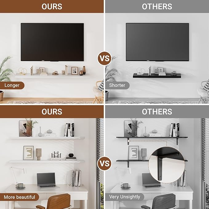 Heimlove 32 Inch Floating Shelves - Image 4