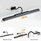 24Inch Picture Lights Battery Powered 6000mAh -3 Pack Black Wireless Remote - Image 6