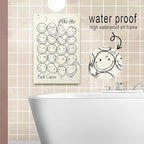 DIHSIEG Inspirational Canvas Wall Art funny bathroom wall art Print Poster - Image 3