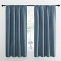 NICETOWN Kitchen Curtains, Short Blackout Curtains & Drapes, Smoky Blue by NICETOWN