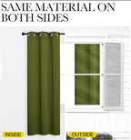 NICETOWN Olive Green Blackout Curtains 78 inches Length - Image 5