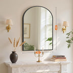 Sweetcrispy 38"x30" Arched Black Bathroom Mirrors - Image 4