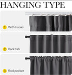 NICETOWN Door Curtain with Adjustable Ceiling Track, W34 x L 80" Thermal - Image 3