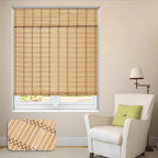 LUCKUP Cordless Roman Shades, Roll Up Bamboo Blinds by LUCKUP