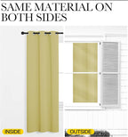 NICETOWN Window Curtain Panels, Thermal Insulated Solid Grommet Blackout - Image 6