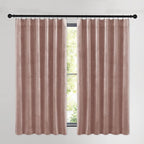 NICETOWN Dusty Pink Velvet Curtains and Drapes - Image 2