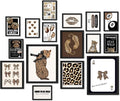 ANERZA 16 PCS Stockholm Style Room Decor, Cheetah Print Leopard Gallery Wall by ANERZA