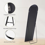 Sweetcrispy 59"x16" Arched Full Length Mirror, Leaning or Standing Full Body - Image 7