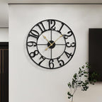 LEIKE Large Wall Clocks, Non Ticking, Battery Operated Rustic Round Modern Big - Image 5