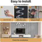 RITOLLO 8 Packs Acoustic Panel 47.2"×23.6" Sound Absorbing Slat Wall Panels - Image 7