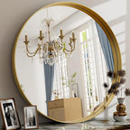 24 Inch Round Bathroom Mirror by EASLY