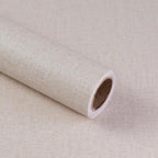 Beige Grasscloth Peel and Stick Wallpaper, Modern Textured Wallpaper 15.75inch by MANONIRIA