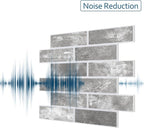 8-Pack 3D Faux Brick Acoustic Wall Panels, 11.8" x 11.8" PET Soundproof & Noise - Image 4