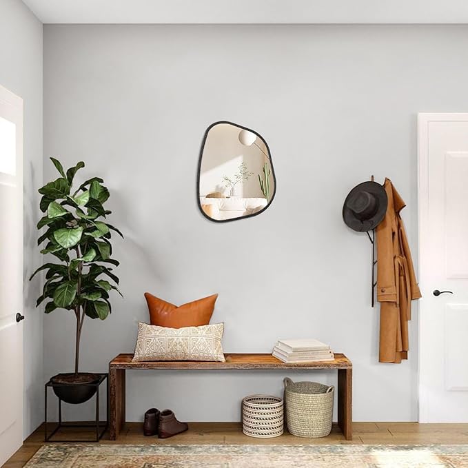 Irregular Asymmetrical Mirror Wall Mounted, Unique Vanity Mirror, Shaped - Image 5