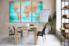 ZEYDRT Wall Art Living Room map of the world Office Wall Decoration Bedroom - Image 5