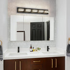 LED Wall Black Vanity Lights for Bathroom Light Fixtures 30W Adjust 3 Colors - Image 4