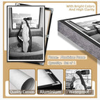 Trendy Black and White Poster Funny Woman Drinking Wine in Bathtub Wall Art - Image 7