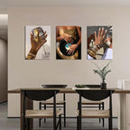 Black Girl Wall Art Set of 3 - Image 3