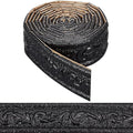 CRASPIRE 90x1.8in Peel Stick Foam Molding Black Baseboard Trim Self Adhesive by CRASPIRE