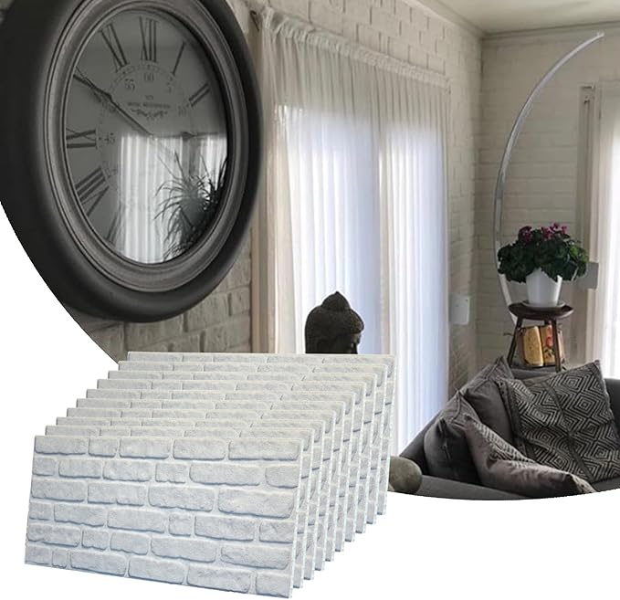 Dundee Deco 3D Wall Panels Faux Brick by DundeeDeco