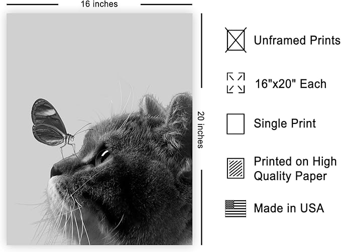 Poster Master Butterfly on Cat Poster - Image 2