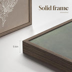 Boho Framed Botanical Wall Art for Bedroom, 4 Piece Vintage Neutral Floral - Image 6