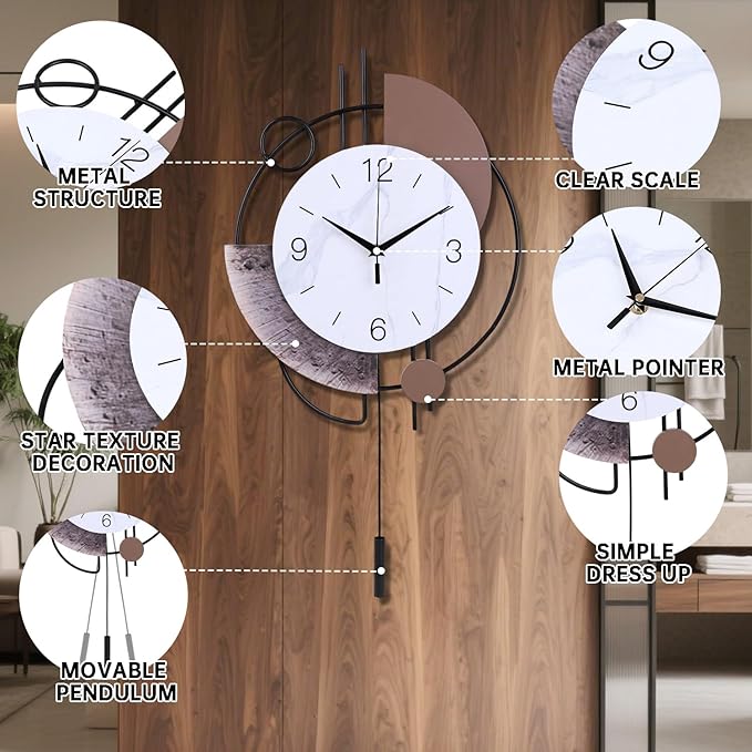 Dankeit Wall Clock, Silent Non-Ticking Quality Quartz Battery Operated - Image 2