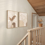Large Framed Neutral Abstract Wall Art - Image 4