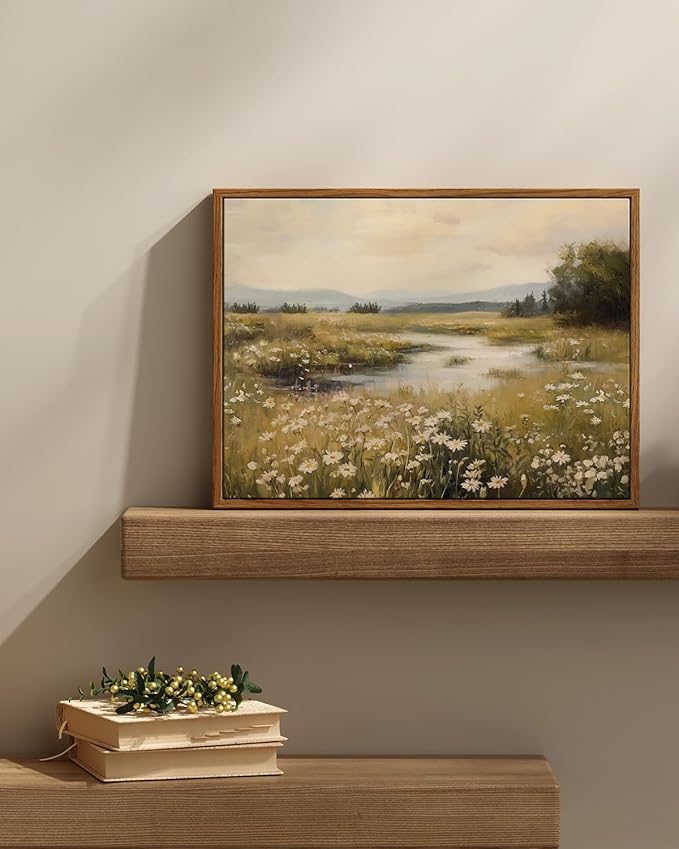 InSimSea Framed Canvas Wall Art Vintage Decor, Farmhouse Wall Decor - Image 2