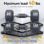 YASONIC Corner Shower Caddy 2 Pack, No Drill Adhesive Shower Storage Shelves - Image 5