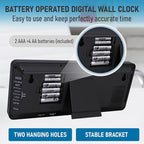 TXL Atomic Clock with Backlight, 14.2" Large Digital Wall Clock Battery Operated - Image 5
