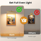 Gallery Lights for Wall 3 Pack, Cordless Remote Dimmable LED for Portrait - Image 3