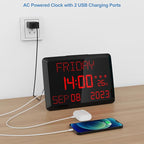 Raynic Digital Clock, 11.5" Large Display Digital Calendar Clock - Image 3