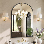 Sweetcrispy 26"x39" Arched Black Bathroom Mirrors - Image 7