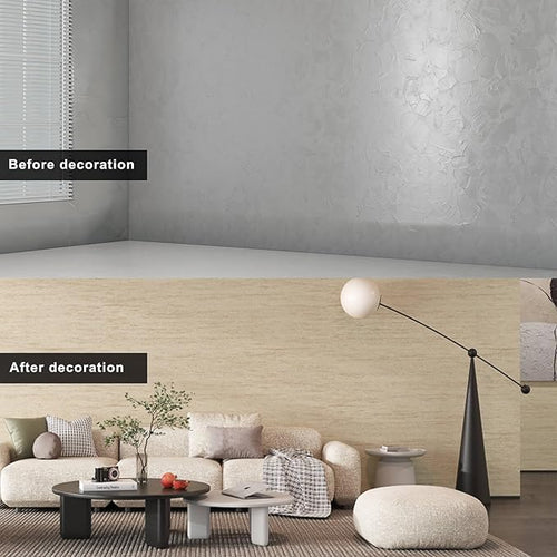 3D Wall Panels Peel and Stick – 23.82"x110" PVC Faux Travertine Texture - Image 2