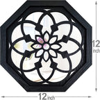 ZOLAPI 2-Piece Octagon Wall-Mounted Mirrors, Vintage Farmhouse Mirror - Image 7