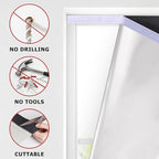 LazBlinds 100% Blackout Roller Shades, No Tools No Drill Cordless Blinds - Image 3