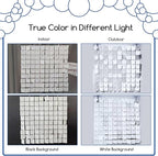 COKAOBE Matte White Sequin Wall Backdrop, Photo Backdrops - Image 4